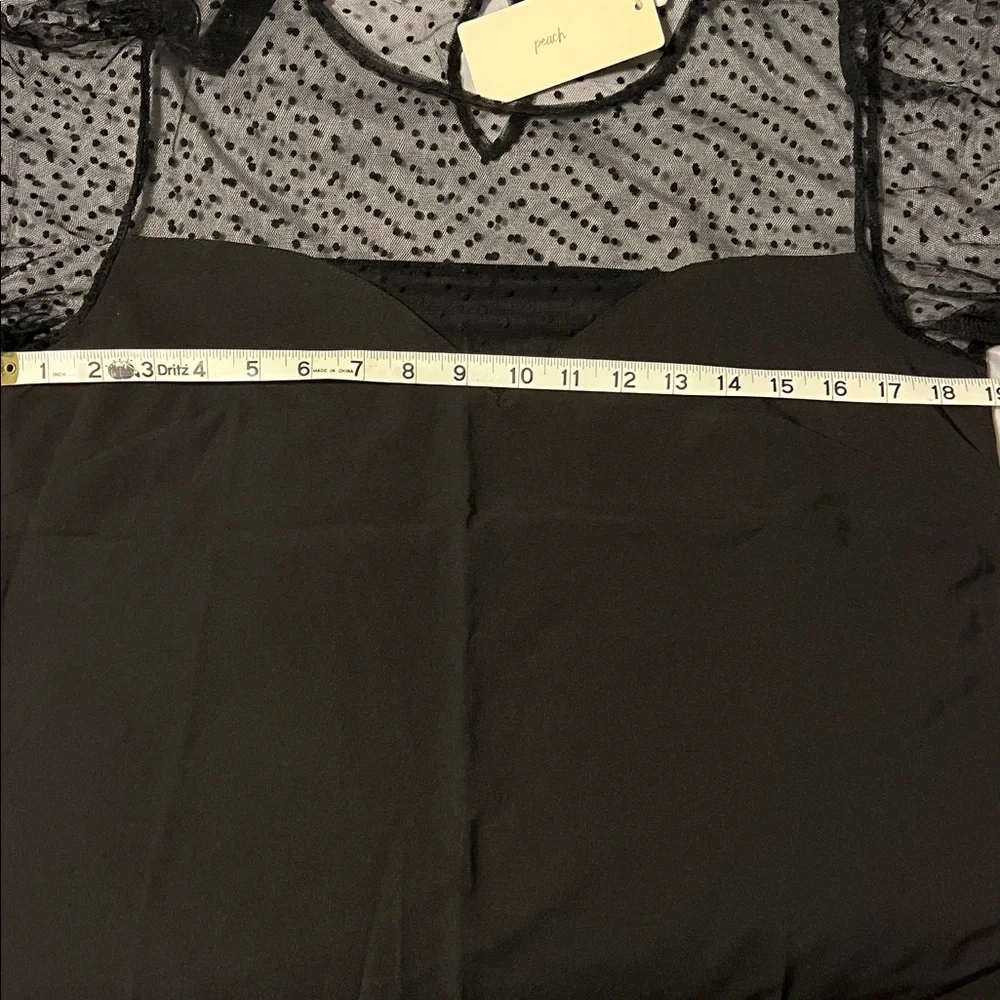 J. Crew Black Sheer Polka Dot Blouse - Picture 4 of 4